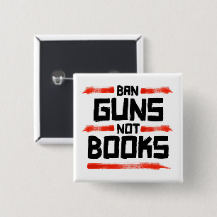 CHAPA CUADRADA PROHIBIR ARMAS NO LIBROS