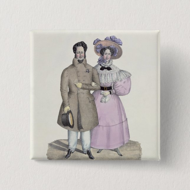 Chapa Cuadrada "promenade" Bourgeoise (Anverso)