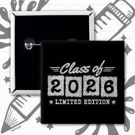 Chapa Cuadrada Promoción de 2026 Edición Limitada de Cita de Grad