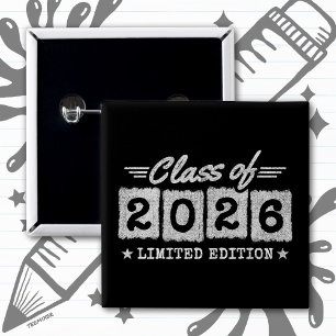 Chapa Cuadrada Promoción de 2026 Edición Limitada de Cita de Grad