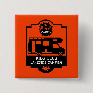 Chapa Cuadrada Promoción del camping de caravanas