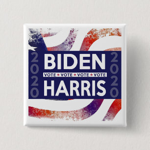 Chapa Cuadrada Promover el voto Biden Harris 2020