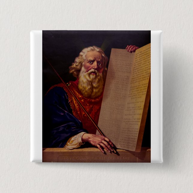 Chapa Cuadrada Prophet Moses on Mount Sinai – High-Fidelity Epic  (Anverso)