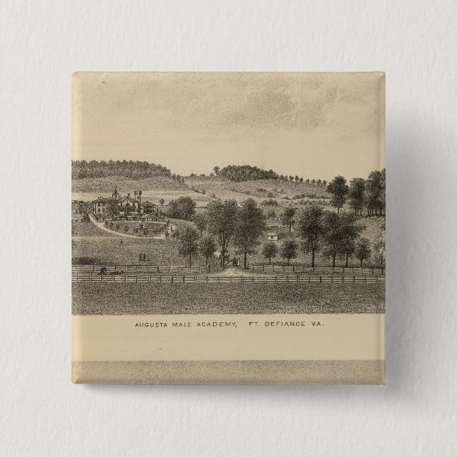 Chapa Cuadrada Propiedad de la Academia Augusta Mase Seawright (Anverso)