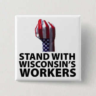 Chapa Cuadrada Protestas de Wisconsin