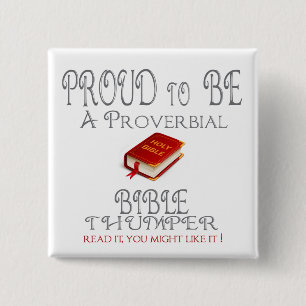 Chapa Cuadrada Proverbial Bible Thumper