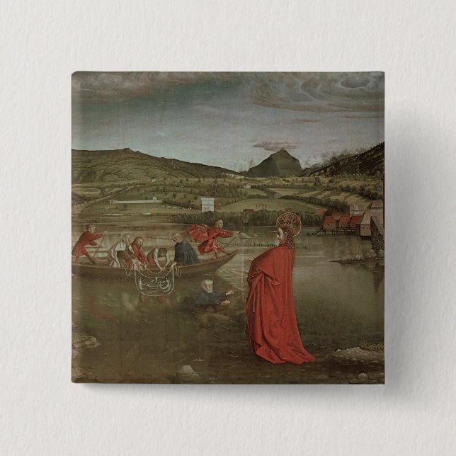 Chapa Cuadrada Proyecto milagroso de pescados (Anverso)