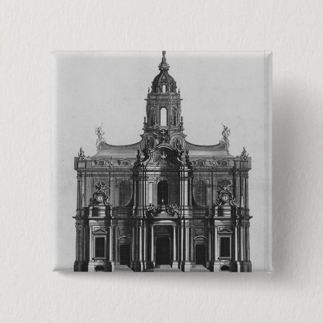 Chapa Cuadrada Proyecto para la iglesia del Santo-Sulpice (Anverso)