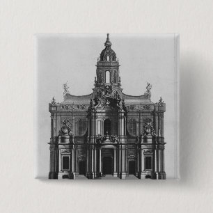 Chapa Cuadrada Proyecto para la iglesia del Santo-Sulpice