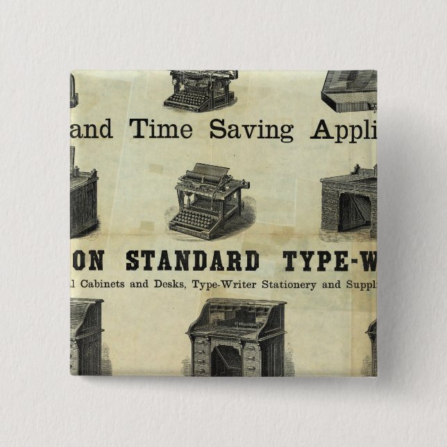 Chapa Cuadrada Publicidad con mapa de guía (Anverso)