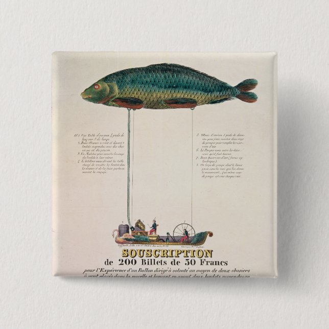 Chapa Cuadrada Publicidad de poster la suscripción (Anverso)