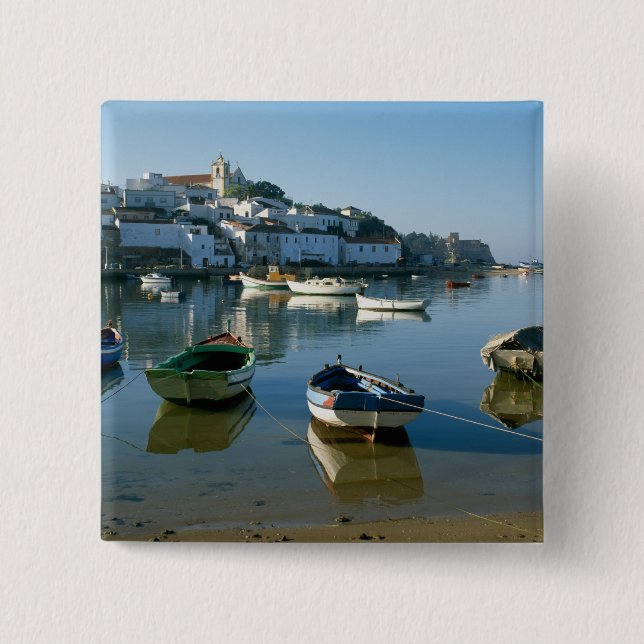 Chapa Cuadrada Pueblo pesquero de Ferragudo, Algarve, Portugal (Anverso)