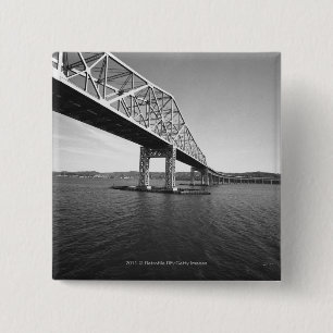 Chapa Cuadrada Puente B&W del hierro