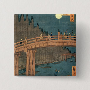 Chapa Cuadrada Puente de Kyoto por claro de luna