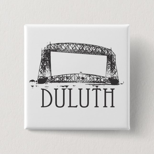 Chapa Cuadrada Puente del elevador aéreo de Duluth (Anverso)