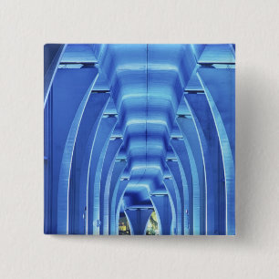 Chapa Cuadrada Puente, iluminado bajo luz, Puerto de Miami,