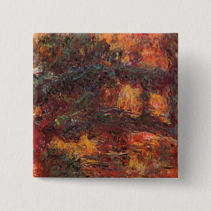 Chapa Cuadrada Puente japonés - Claude Monet - c1920