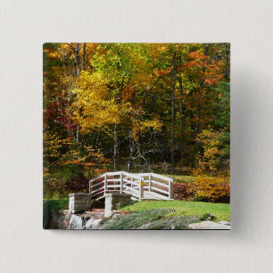 Chapa Cuadrada Puente Seven Springs Fall I Paisaje de Otoño