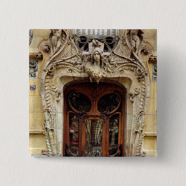 Chapa Cuadrada Puerta de entrada a los apartamentos (Anverso)