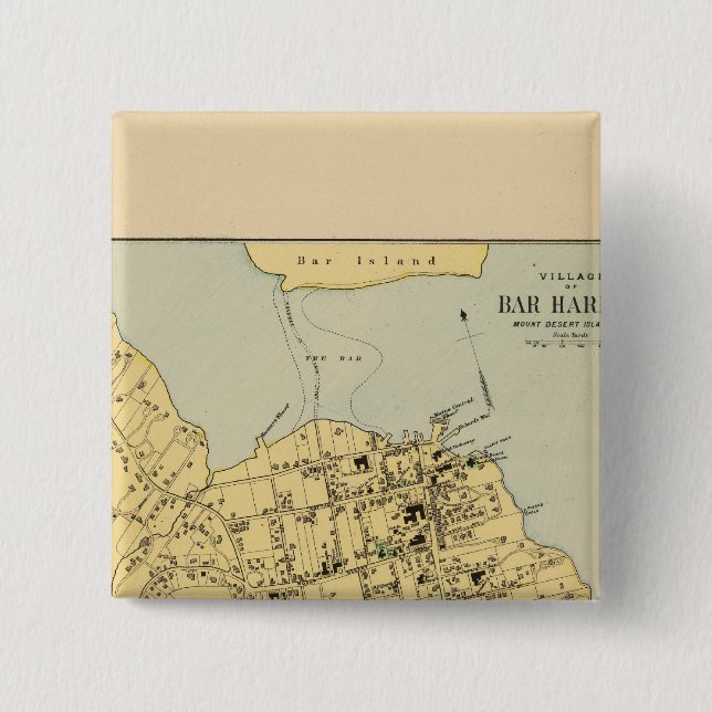 Chapa Cuadrada Puerto Bar (Anverso)