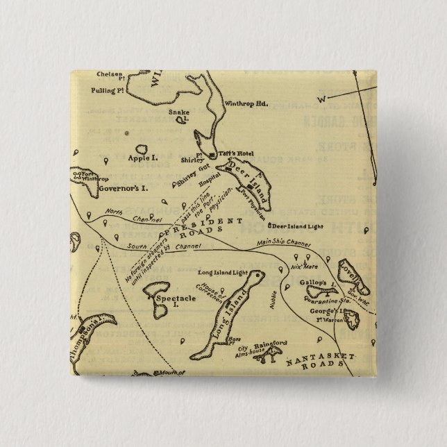 Chapa Cuadrada Puerto de Boston 2 (Anverso)