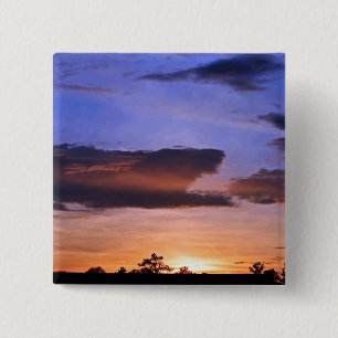Chapa Cuadrada Puesta de sol colorida de Shirley Taylor