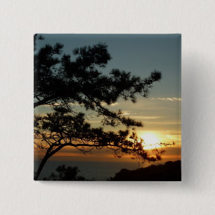 Chapa Cuadrada Puesta de sol de Torrey Pine I Paisaje de Californ