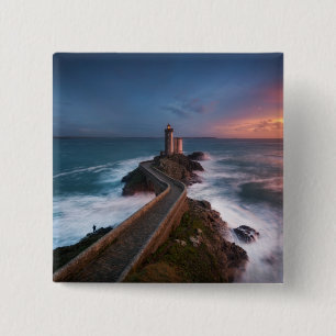 Chapa Cuadrada Puesta del sol Plouzané el Finistère, Bretaña
