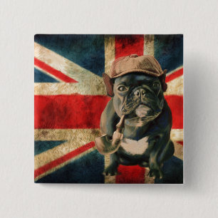 Chapa Cuadrada Pug británico