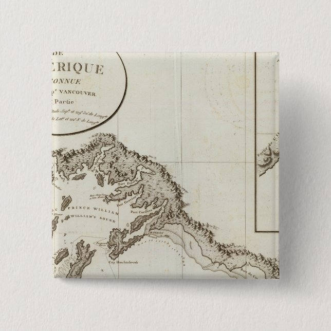 Chapa Cuadrada Punto de Riou a punto de posesión Alaska (Anverso)