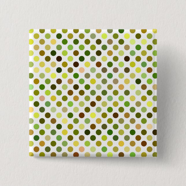 Chapa Cuadrada Puntos amarillo y verde (Anverso)