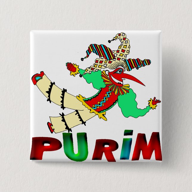 Chapa Cuadrada Purim (Anverso)