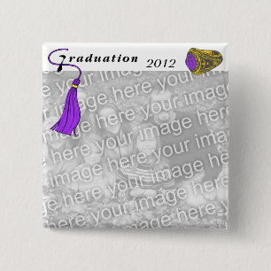 Chapa Cuadrada PURPLE de anillo de clase de graduación