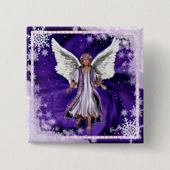 Chapa Cuadrada Purple Soul  Button (Anverso)