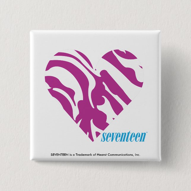 Chapa Cuadrada Púrpura 2 de la cebra (Anverso)