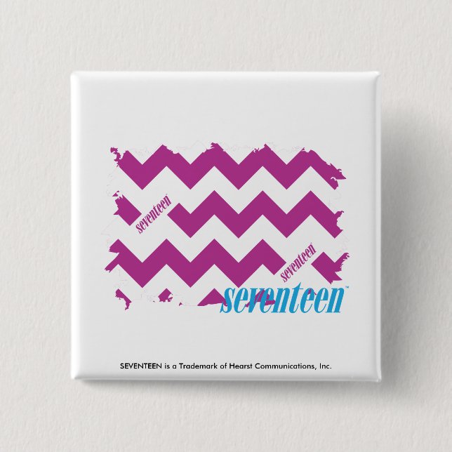 Chapa Cuadrada Púrpura 3 del zigzag (Anverso)