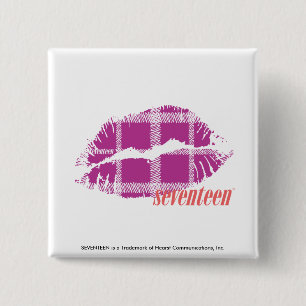 Chapa Cuadrada Púrpura de la tela escocesa