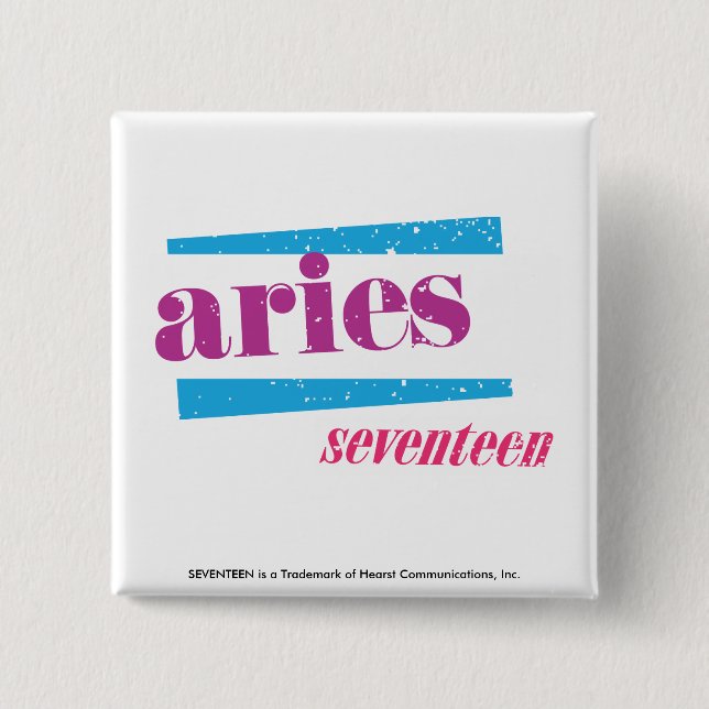 Chapa Cuadrada Púrpura del aries (Anverso)