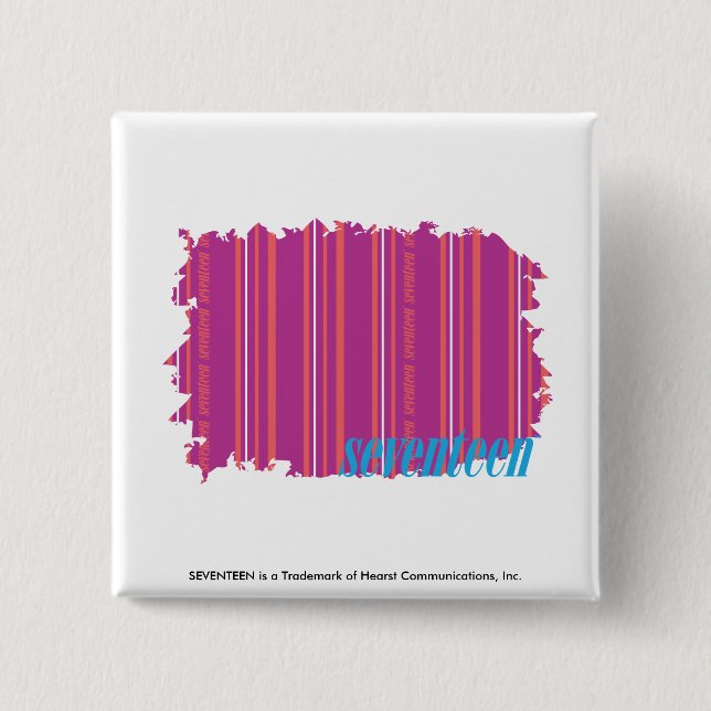 Chapa Cuadrada Púrpura fina 2 de las rayas (Anverso)