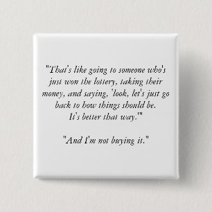 Chapa Cuadrada "Que es como ir alguien que es apenas th ganado…