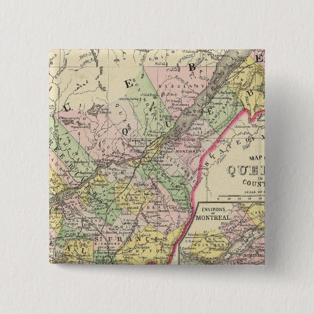Chapa Cuadrada Quebec (Anverso)