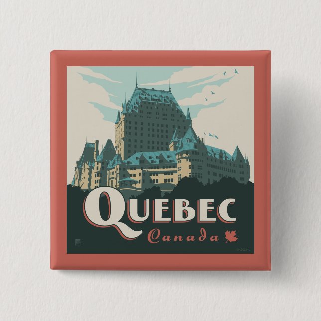 Chapa Cuadrada Quebec Canadá | Château Frontenac (Anverso)
