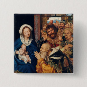 Chapa Cuadrada Quentin Matsys - La Adoración del Magi