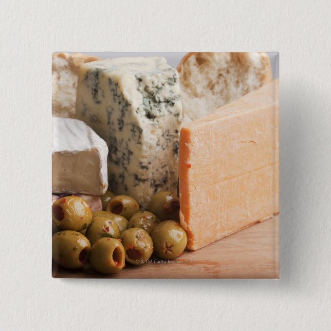 Chapa Cuadrada queso y aceitunas (Anverso)