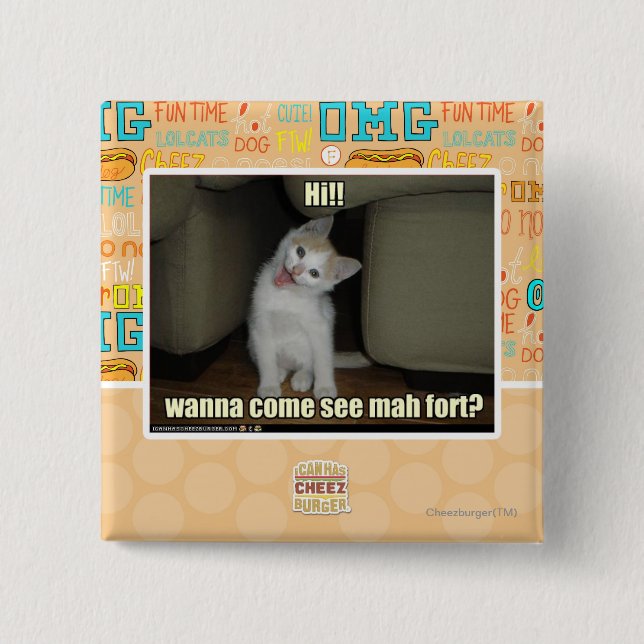 Chapa Cuadrada ¿Quieres venir a ver a mah fort? (Anverso)