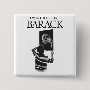 Chapa Cuadrada Quiero ser como el espejo de Barack