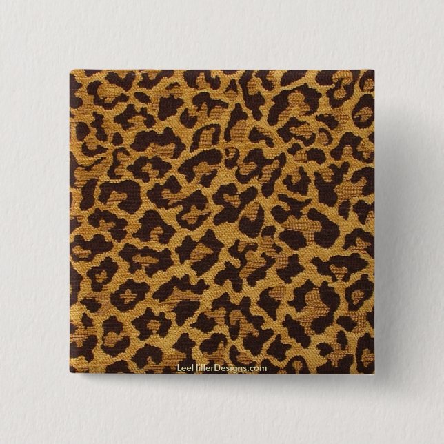 Chapa Cuadrada Rab Rockabilly Leopard Print Gifts & Collectibles (Anverso)