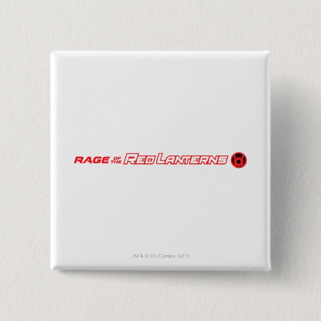 Chapa Cuadrada Rabia de las linternas rojas (Anverso)