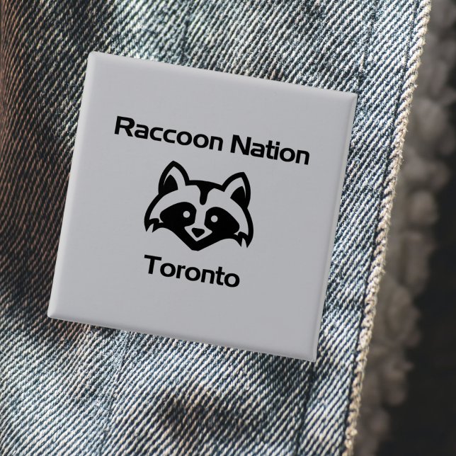 Chapa Cuadrada Raccoon Nation Toronto Light-Monotone (Subido por el creador)