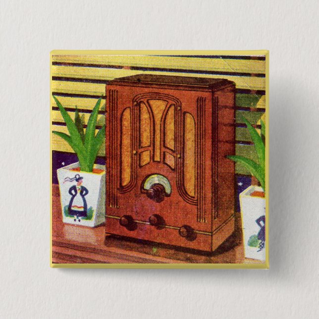 Chapa Cuadrada Radio de la catedral de 1937 (Anverso)